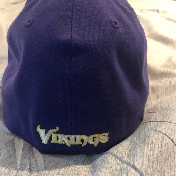 Minnesota Vikings new era 39thirty flex fit hat sz medium/large new - Picture 3 of 5